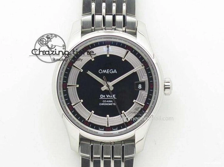 0225 De Ville MK 1:1 Best Edition RG Blue Dial On Black Leather Asian Seagull T1701 (Sec@6) FastDry 8235